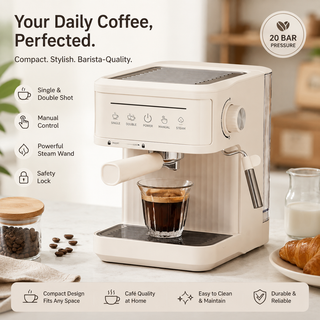 Cafetera espresso Yozcoffee de 20 bares con vaporizador y depósito de 1,8 l — vista alternativa