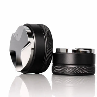 Yozcoffee Espresso Distribuidor Leveler 51/53/58mm Aleación de aluminio 3 hojas Negro — imagen del producto