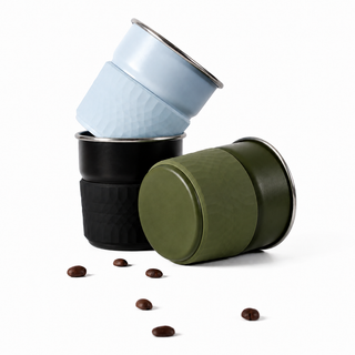 Taza térmica Yozcoffee de 300 ml con funda de silicona — vista alternativa