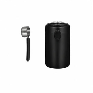 Yozcoffee Airtight Cafe Canister 600ml 304 de acero inoxidable Humidity Gauge Negro/Cream — imagen del producto