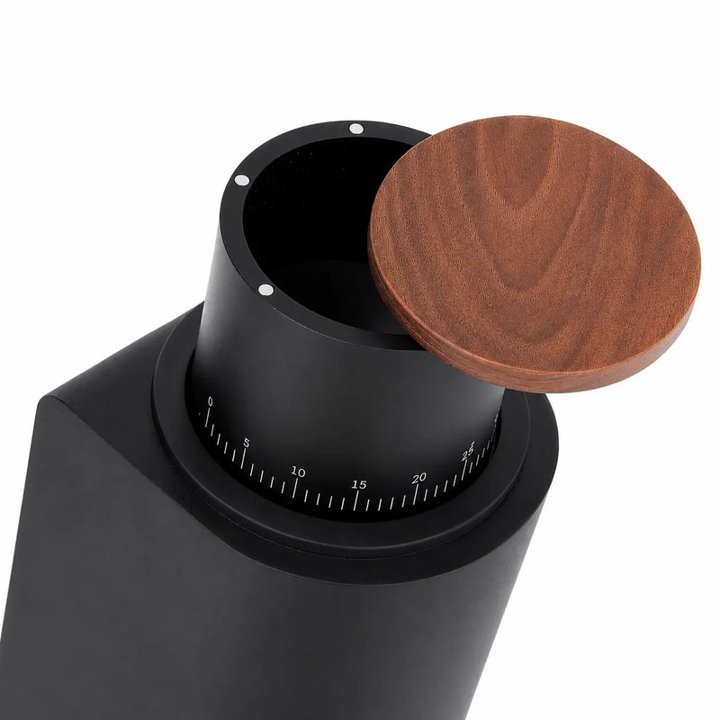 Electric Burr Coffee Grinder  40 Settings Steel Burr & Wood Lid - imagen del producto