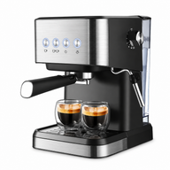 Máquina de café Yozcoffee Espresso 20 Bar 1,5L de acero inoxidable negro - miniatura 1