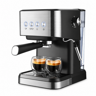 Máquina de café Yozcoffee Espresso 20 Bar 1,5L de acero inoxidable negro — imagen del producto