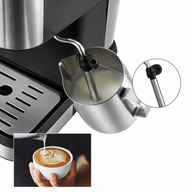 Máquina de café Yozcoffee Espresso 20 Bar 1,5L de acero inoxidable negro - miniatura 4