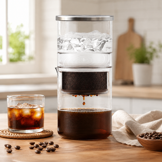 Cafetera Yozcoffee para cold brew por goteo de hielo, 300 ml, vidrio transparente — vista alternativa
