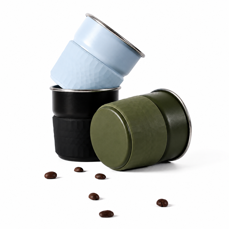 Taza térmica Yozcoffee de 300 ml con funda de silicona - imagen del producto