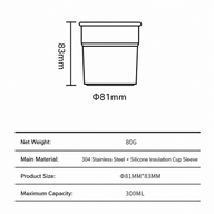 Taza térmica Yozcoffee de 300 ml con funda de silicona - miniatura 6