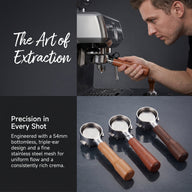 Yozcoffee Breville Inoxidable Portafilter 54mm Walnut Wood Handle for Breville 8 series - miniatura 4