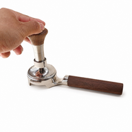 Yozcoffee E61 Inoxidable Portafilter 58mm Walnut Wood Handle Gold/Silver - miniatura 3