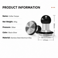 Prensador de espresso Yozcoffee de 58 mm en aluminio con diseño de impacto - miniatura 6