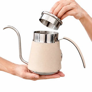 Yozcoffee Gooseneck Pour Over Kettle 600/700ml 304 de cuero de acero inoxidable — imagen del producto