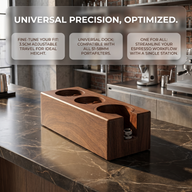 Soporte organizador Yozcoffee para prensador de espresso de 51-58 mm, ABS efecto madera - miniatura 3
