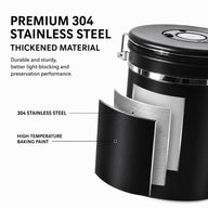 Yozcoffee Airtight Cafe Canister 1.5-2.8L 304 Acero Inoxidable - miniatura 5