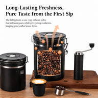 Yozcoffee Airtight Cafe Canister 1.5-2.8L 304 Acero Inoxidable - miniatura 7