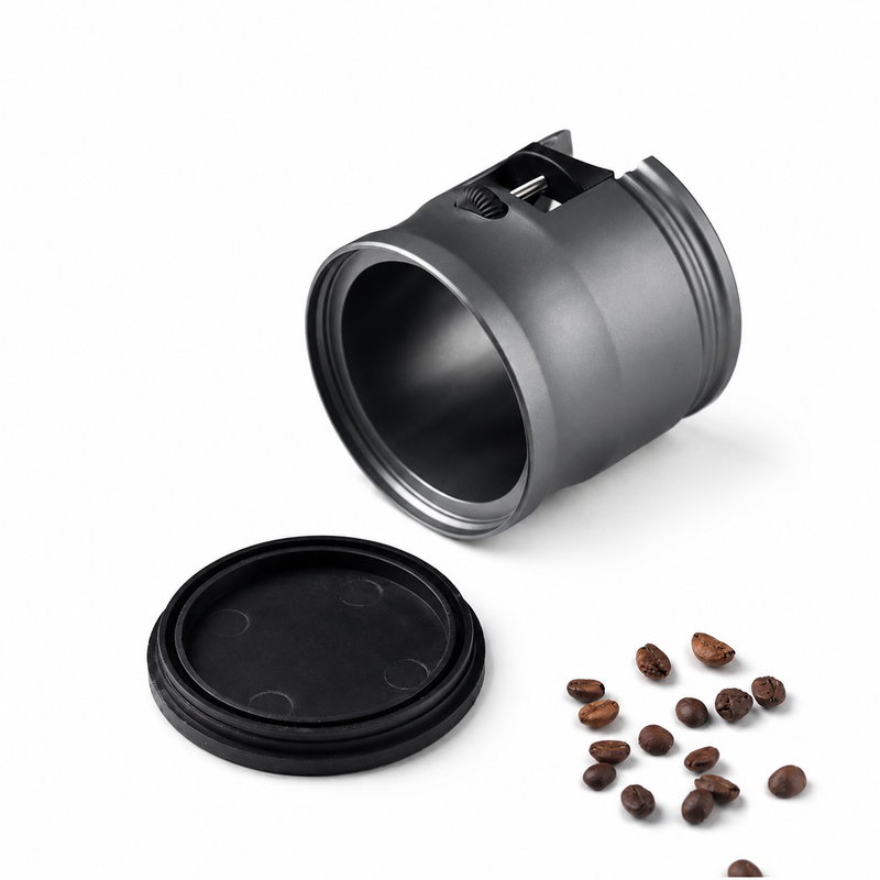 Yozcoffee Espresso Tamping Stand Aluminum Alloy Ajustable Portafilter Plata/Gray - imagen del producto