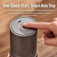 Automatic Espresso Grinder 35 Settings USB-C Rechargeable: touch start smart auto stop