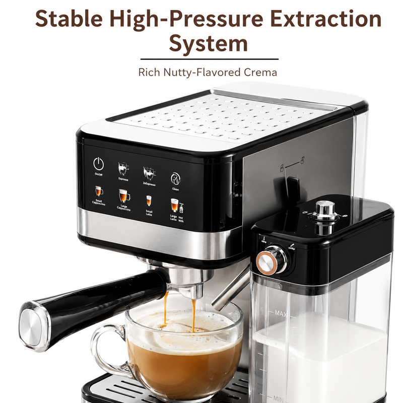 Máquina de café Yozcoffee Espresso 20 Bar de acero inoxidable - imagen del producto