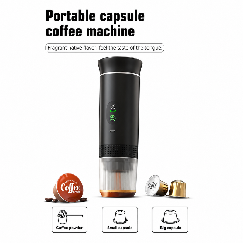 Yozcoffee Portable Capsule Coffee Machine NS/DG Capsules " Ground Coffee - imagen del producto