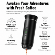 Yozcoffee Portable Capsule Coffee Machine NS/DG Capsules " Ground Coffee - miniatura 5
