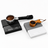 Escala de café Yozcoffee con Timer 2kg Digital Recargable Negro / Blanco