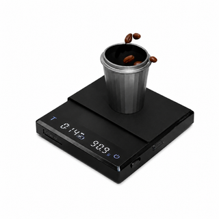 Escala de café Yozcoffee con Timer 2kg Digital Recargable Negro / Blanco — vista alternativa