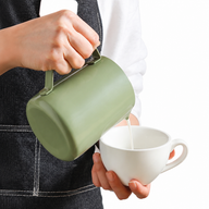 Yozcoffee Latte Art Milk Pitcher 350/600ml 304 de acero inoxidable - miniatura 3