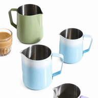 Yozcoffee Latte Art Milk Pitcher 350/600ml 304 de acero inoxidable - miniatura 5