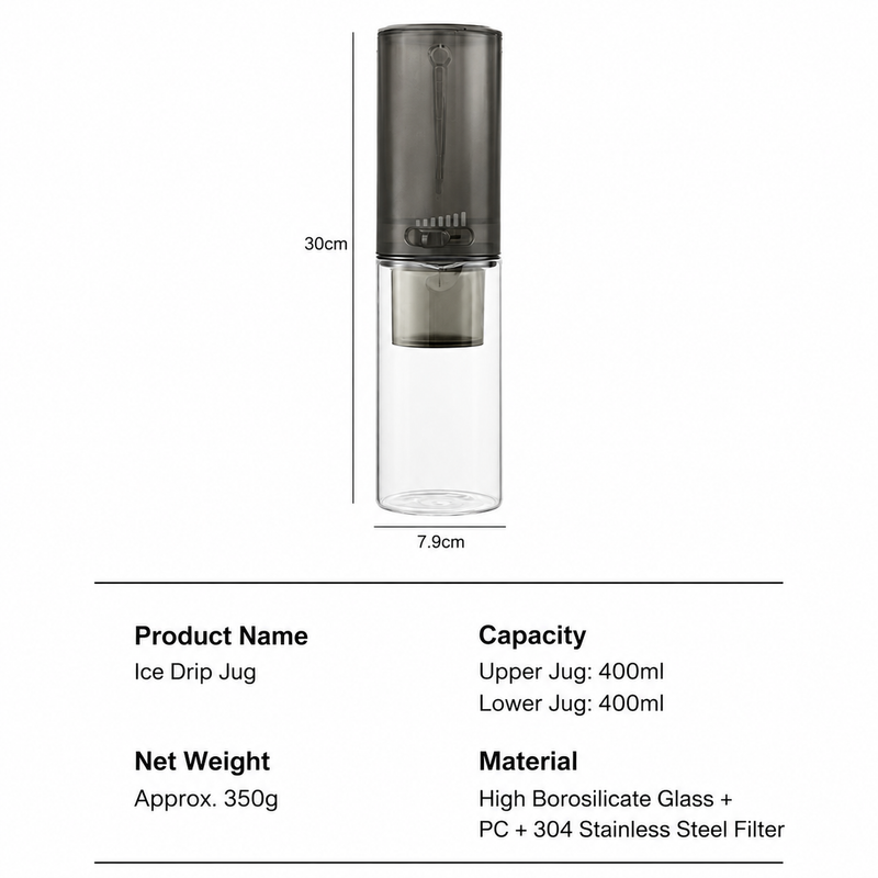 Cafetera cold brew Yozcoffee por goteo en frío con flujo ajustable - imagen del producto