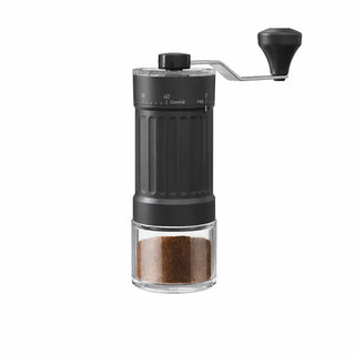 Molinillo manual Yozcoffee con 40 ajustes, muela cerámica y recipiente de vidrio — imagen del producto