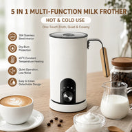 Yozcoffee 5-in-1 Automatic Milk Frother – Hot & Cold Foam for Latte & Cappuccino - miniatura 2