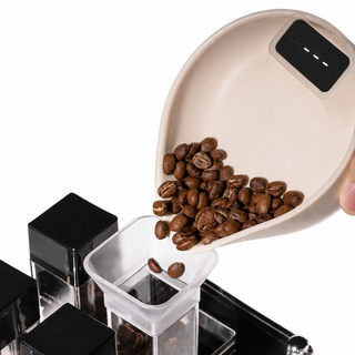 Yozcoffee Café Bean Scale Scoop Mini herramienta de dosificación digital Beige/Black — imagen del producto