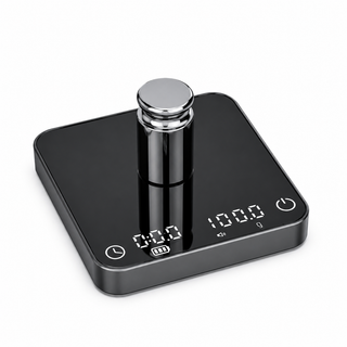 Escala de café Yozcoffee con Timer 2kg 0.1g Aleación de aluminio USB-C Negro — imagen del producto