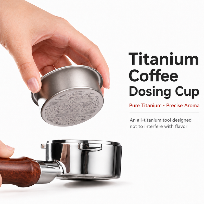 Yozcoffee Espresso Filtro Cesta 58mm 18g Pure Titanium 0.2mm - imagen del producto