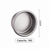 Yozcoffee Espresso Filtro Cesta 58mm 18g Pure Titanium 0.2mm - miniatura 6