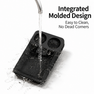 Yozcoffee Espresso Tamping Mat Silicone Tamper Stand Coffee Bar Negro/Gray - miniatura 4
