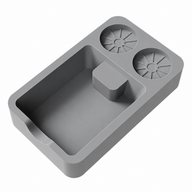 Yozcoffee Espresso Tamping Mat Silicone Tamper Stand Coffee Bar Negro/Gray - miniatura 5