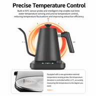 Hervidor eléctrico inteligente Yozcoffee de cuello de cisne, 0,9 l, control de ±1 °C - miniatura 3